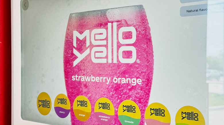 Mello Yello strawberry orange on Freestyle screen