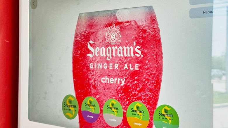 Seagram's cherry on Freestyle screen