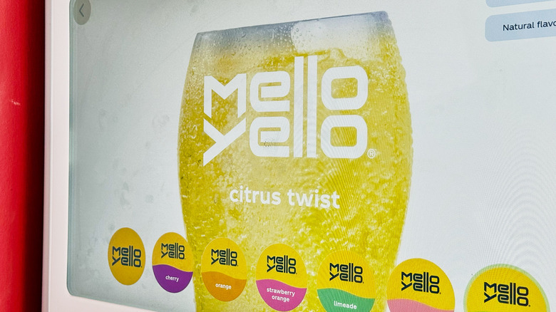Mello Yello citrus twist on the freestyle screen