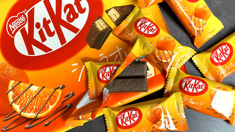 Japanese Orange Chocolate Kit Kat bars
