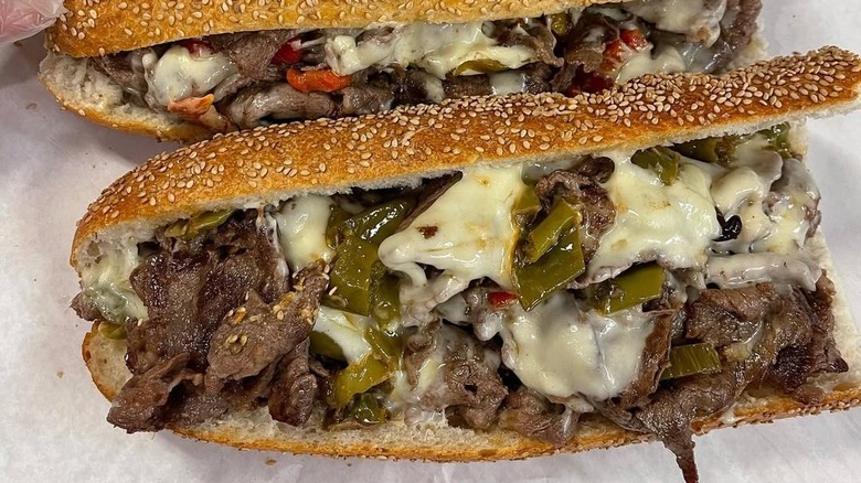 A Philly cheesesteak in a wrapper