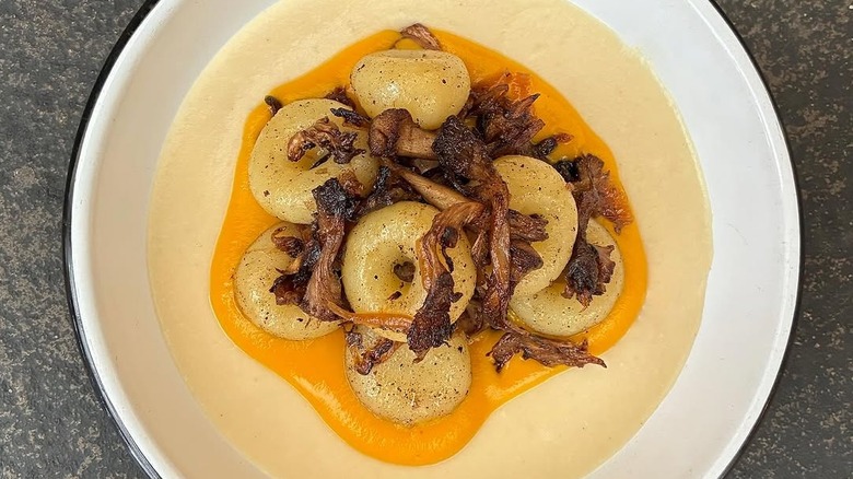 Polish kluskie dumplings