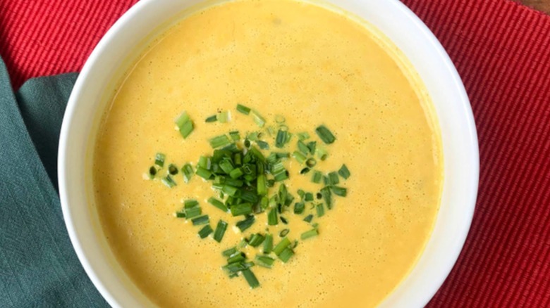 Bowl of pumpkin soup