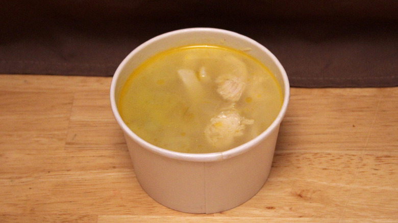 A side of Cracker Barrel's chicken noodle soup