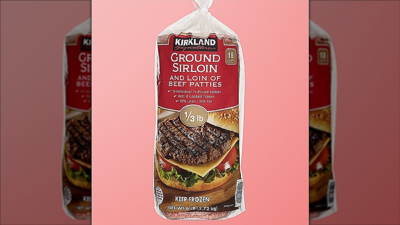 Kirkland Signature Ground Sirloin and Loin of Beef Patties from Costco