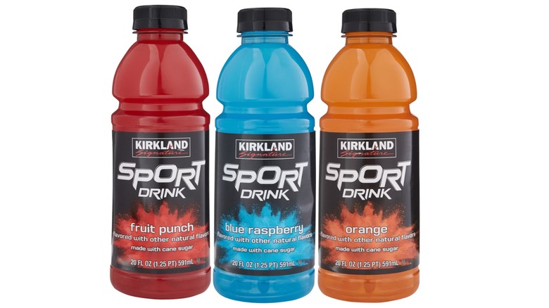Three flavors of the popular Kirkland Signature Sport Drink
