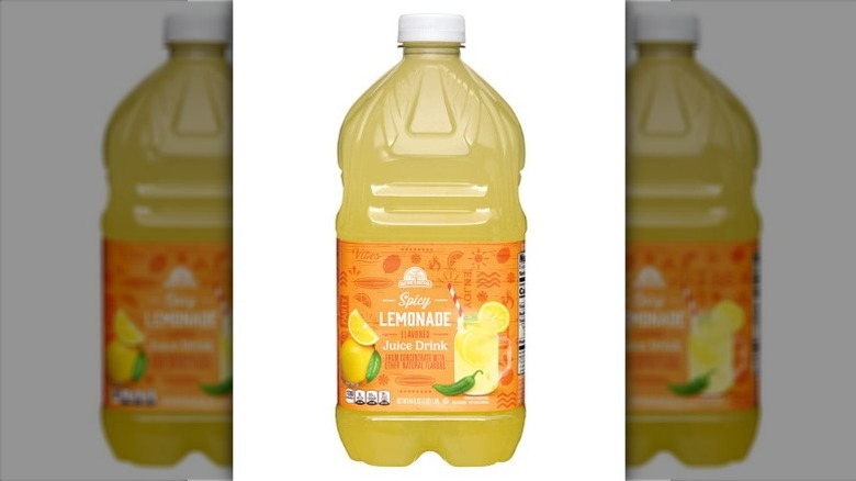 plastic bottle of Nature's Nectar Spicy Lemonade