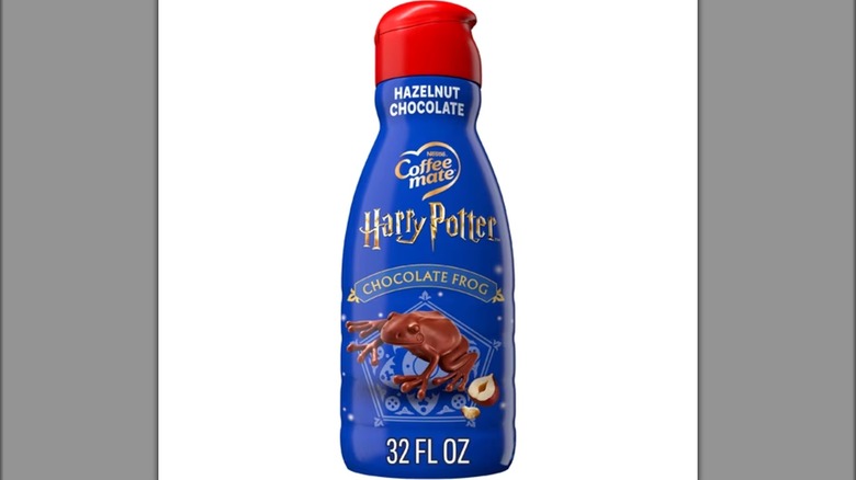 Coffee Mate Harry Potter Hazelnut Chocolate Frog Flavored Creamer on white background