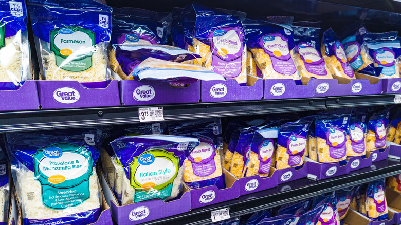 bags of shredded cheese
