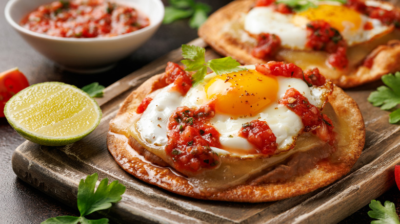 A plate of huevos rancheros