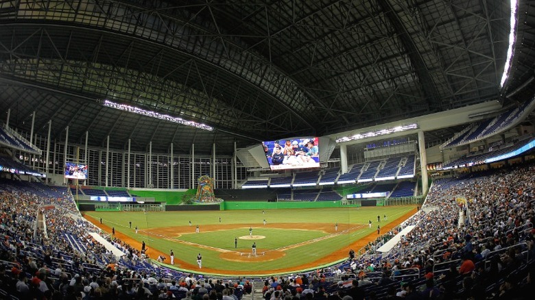 The field at loanDepot Park.