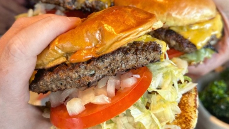 hamburgers at a Bubba's 33 restaurant