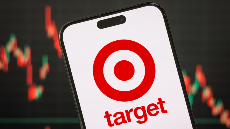 The Target bullseye logo is visible on a phone screen
