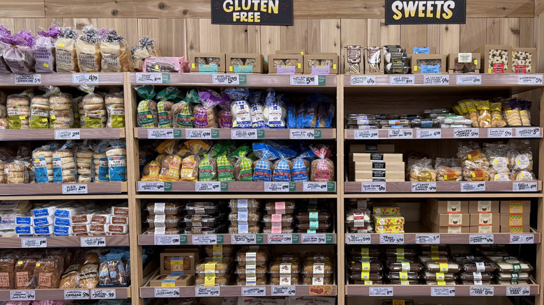 Trader Joe's bakery and gluten-free baked goods section