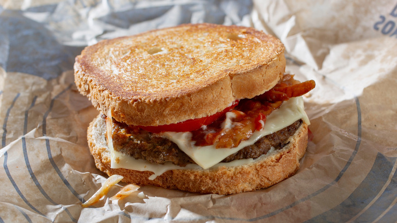 Sourdough Jack from Jack in the Box on paper wrapper