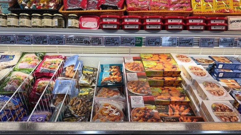 The frozen aisle at Trader Joe's.