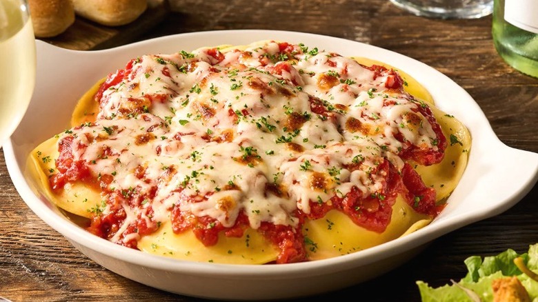 Cheese ravioli from Olive Garden.