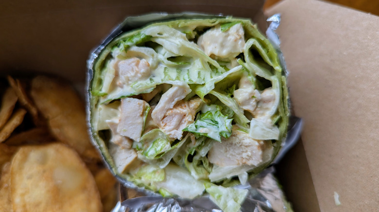 caesar wrap from moonwalker cafe