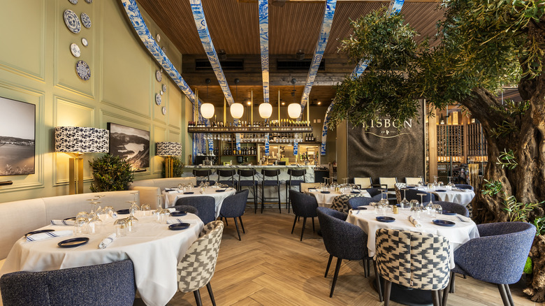 Inside Old Lisbon Restaurant in Aventura