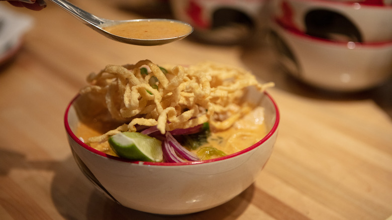 Thom kha soup from Lung Yai Thai Tapas