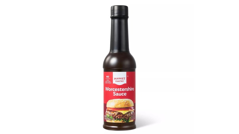 Bottle of Market Pantry Worcestershire sauce