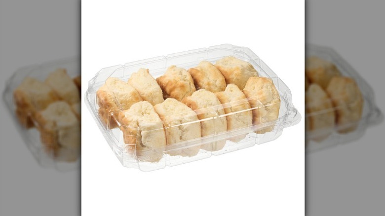 A product image of Kirkland Signature Buttermilk Biscuits on a white background.