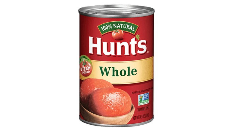 Can of Hunt's whole tomatoes