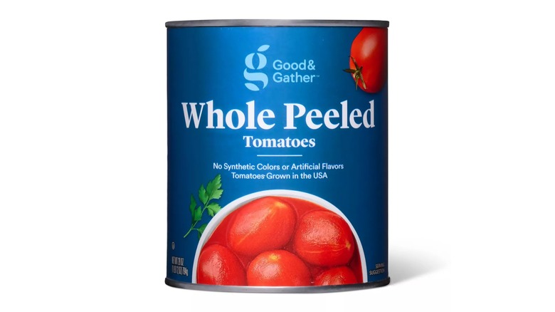 Can of good and gather whole peeled tomatoes