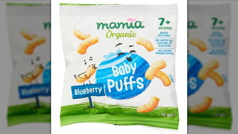 bag of Baby Bellies Organic Blueberry Puffs