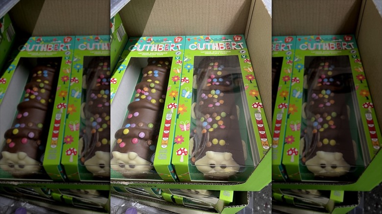 Boxes of Cuthbert Caterpillar cakes