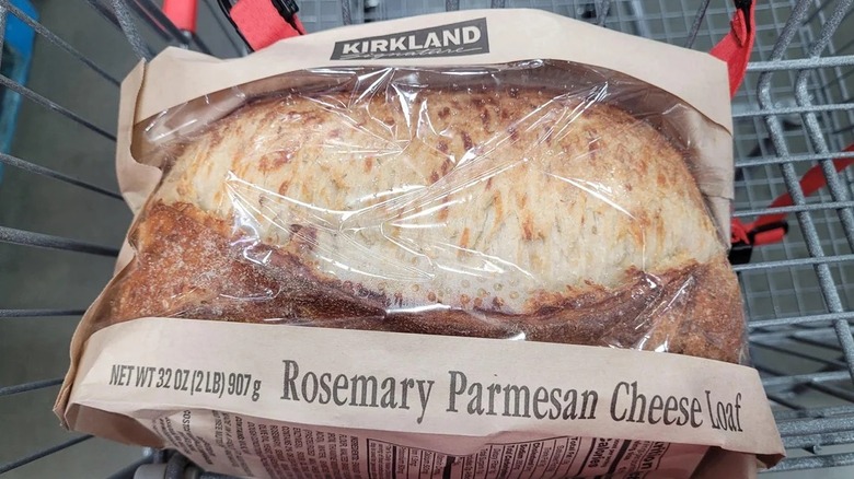 Rosemary Parmesan Cheese Loaf in grocery cart