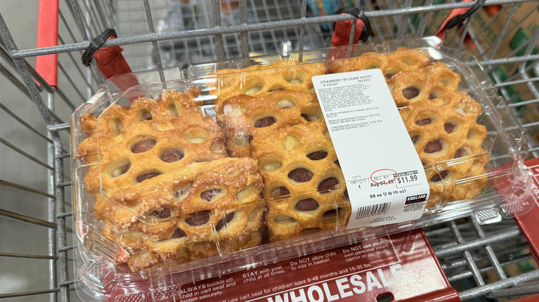 Strawberry Rhubarb Turnovers in Costco cart