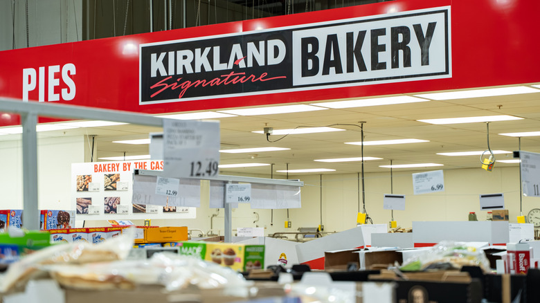 Costco bakery sign
