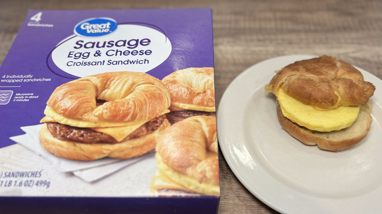 Great Value croissant sandwiches