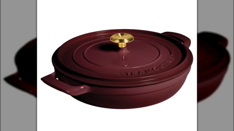 The Tramontina 4-quart braiser sold at Costco on a white background.