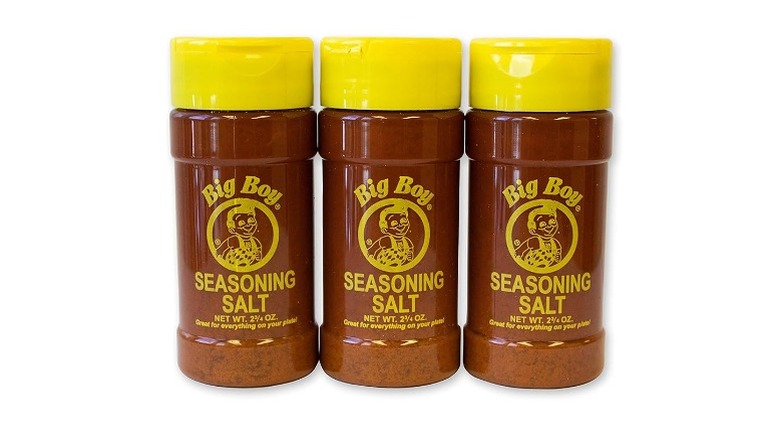three bottles of Bob's Big Boy Seasoning Salt