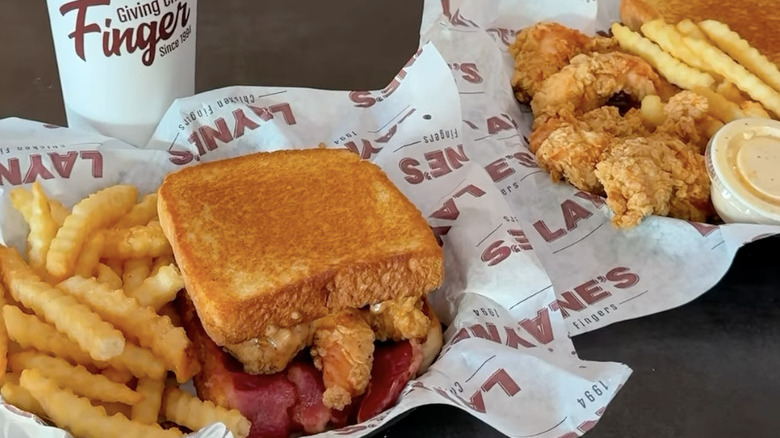 chicken finger baskets from Layne's Chicken Fingers