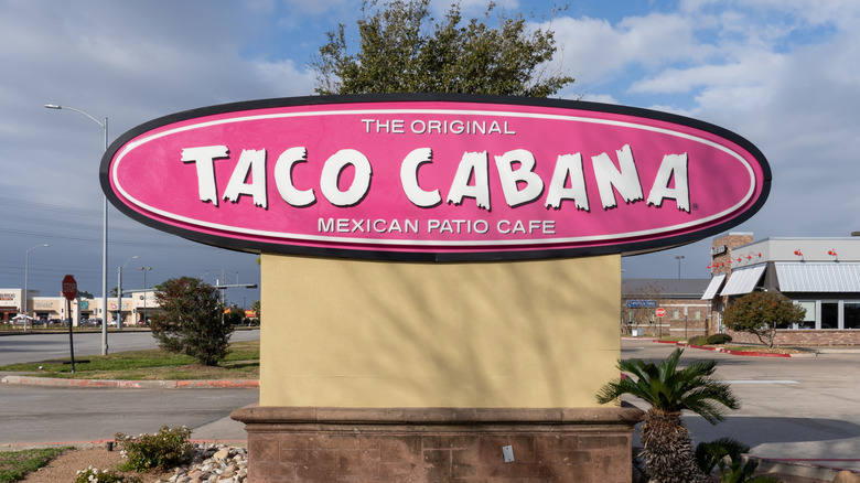 Taco Cabana freestanding sign