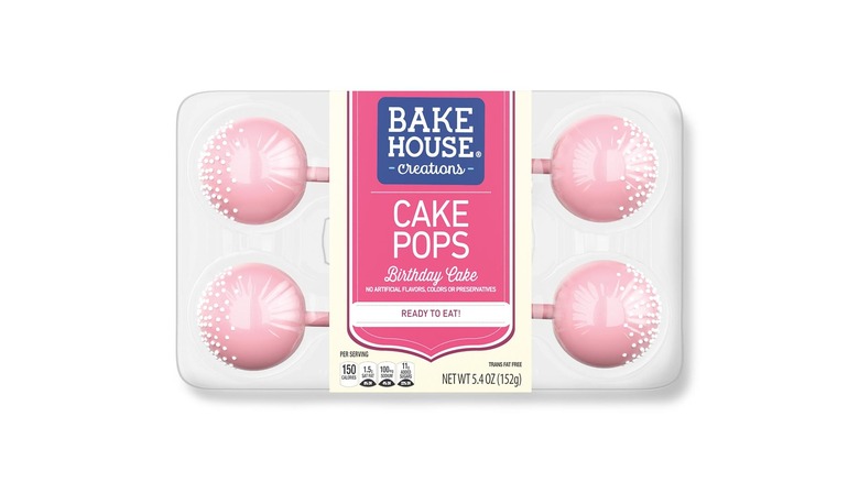 The Birthday Cake-flavored Bake House Cake Pops from Aldi