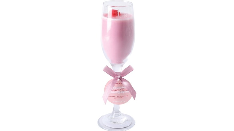 Aldi Raspberry Champagne candle