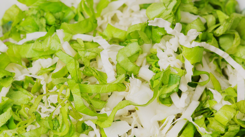 Shredded salad mix.