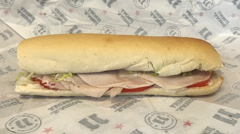 Turkey sandwich on French bread