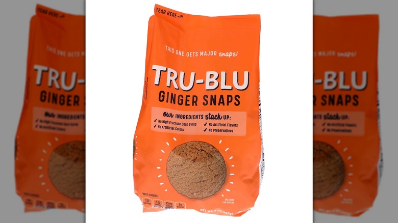 A product image of Tru-Blu Ginger Snaps on a white background.