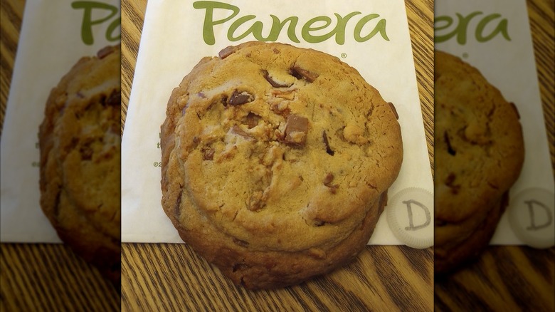 Kitchen sink cookie on Panera table