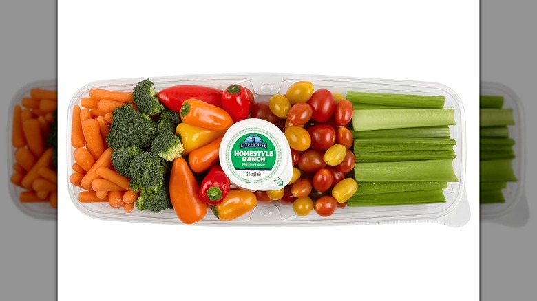 The Member's Mark Fresh-Cut Vegetable Tray with Homestyle Ranch Dressing from Sam's Club