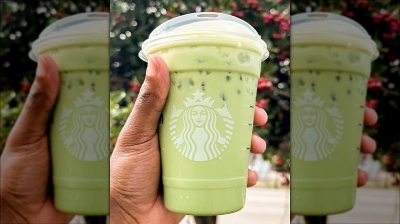 Caramel Protein Matcha from Starbucks