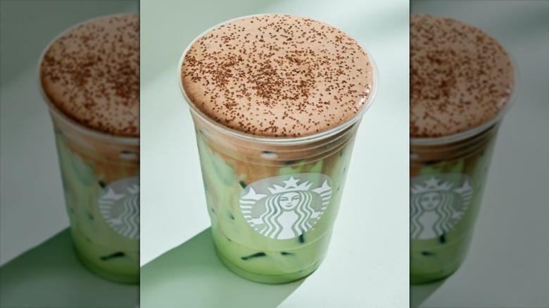 Iced Dubai Chocolate Matcha from Starbucks