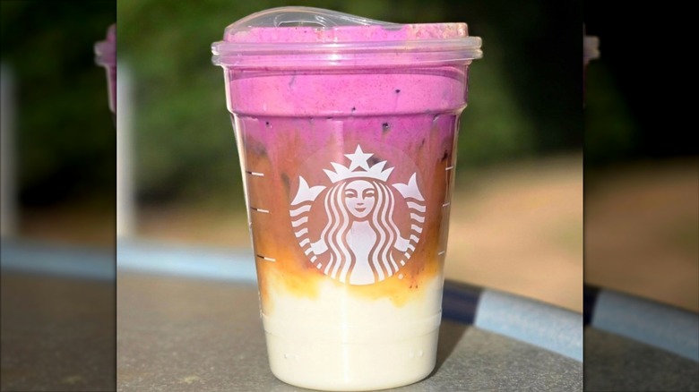Iced Ube Coconut Macchiato
