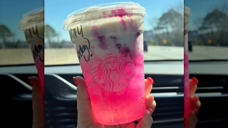 Pink Cannon Ball Drink from Starbucks