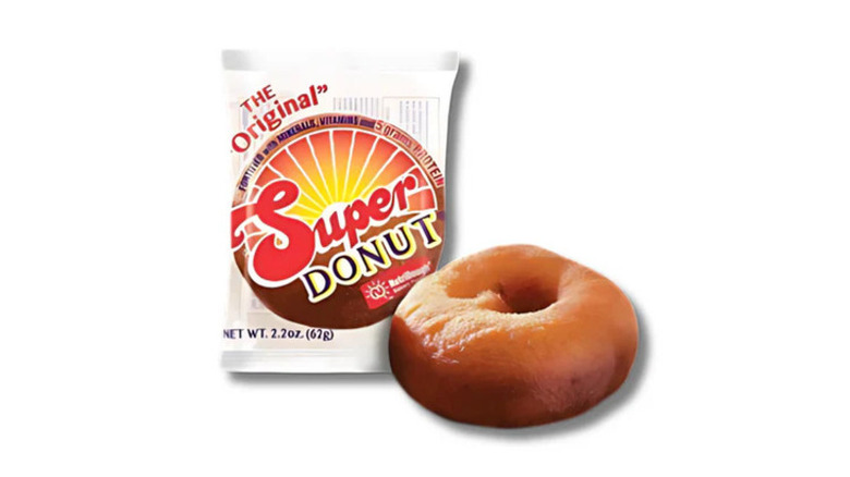 Super Donut on white background